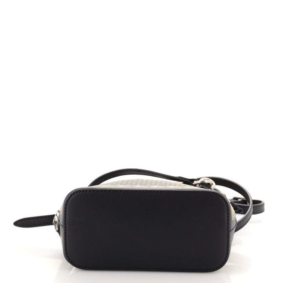 Gucci Dome Crossbody Bag Limited Edition Printed Leather Mini Black, Gold - Picture 4 of 6